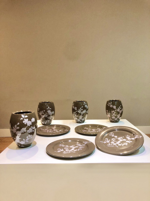 12 Seturi de Set Vazã + Platou Flora (Maro Olive) - Copie [5]