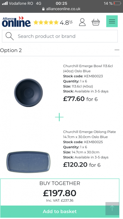 Bol Heritage Albastru export UK (800ml) [2]