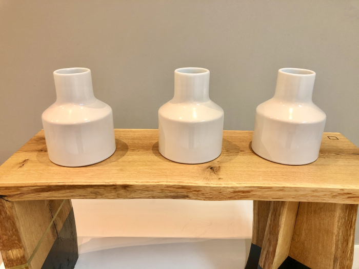 Vazã Medie Sakura  Alb (Japan design handmade) [3]