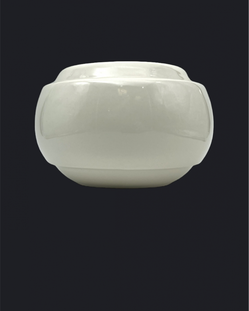 Vaza / Ghiveci Alb-Olive (20cm diametru, 14cm inaltime) [4]