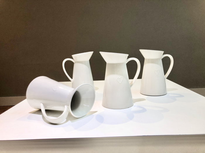 Vazã tip Canã Love (30cm Albã, Carafã Lapte) [5]