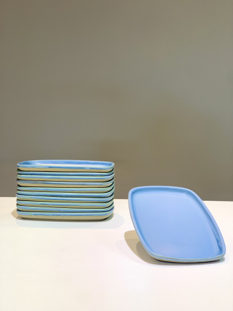 Platou Heritage Albastru Servire (Lungime 22,5cm, Latime 15,5cm) [3]