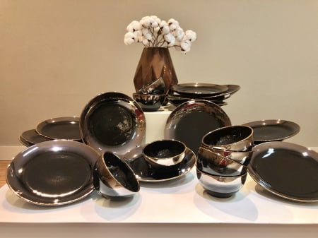 Bol AGORA (Negru Lucios Cupru Auriu) 400 ml [4]