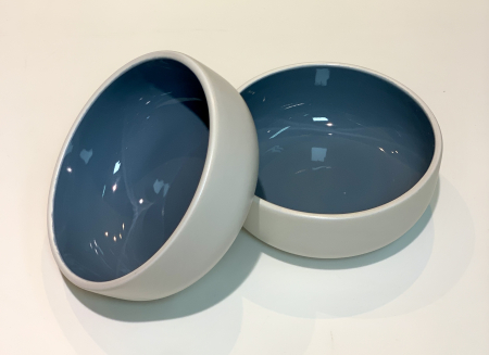 Bol COLORAT Indigo (Alb Perlat Mat Exterior, Indigo Lucios Interior)