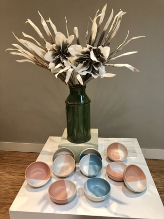 Bol Ceramicã Summer (Albastru-Alb) [2]