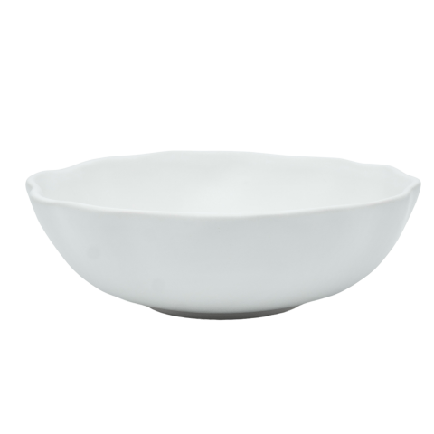 Bol Mare Salatiera NOVUM alb mat Milk Foam 21,5cm diametru, 7cm inaltime, 1000ml  (gresie ceramica glazurata manual) [3]