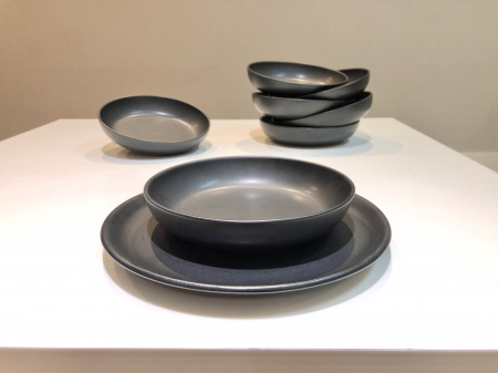 Set 48 Boluri Pasta Vulcano (Farfurie adâncã si întinsã 26cm) Negru Mat Carbon [2]
