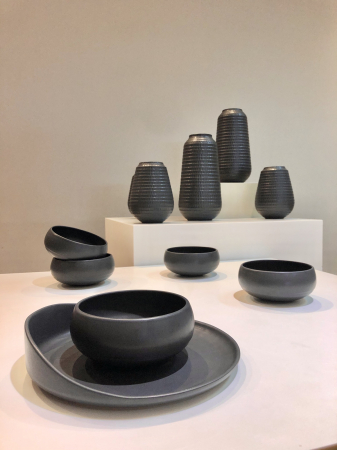 Bol Ramen Colectia Vulcano (1000ml, Negru Carbon Mat, Design Japonez) [4]