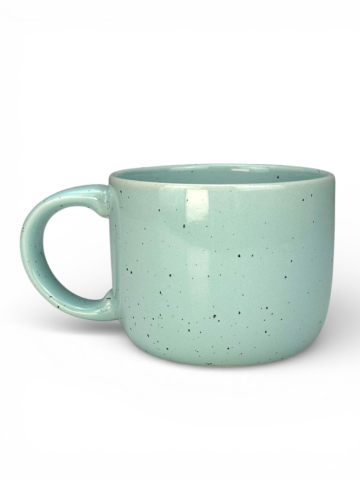 Cană cafea, Artizan Mineral Azur, glazură lucioasă, 400ml