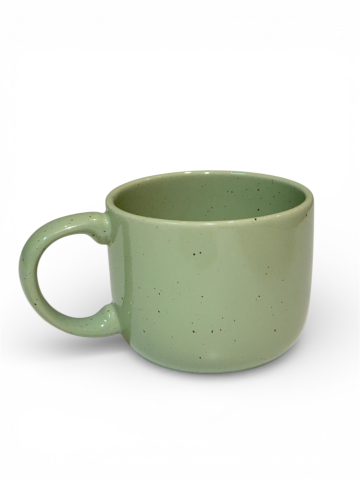 Cană cafea, Artizan Mineral Verde, glazură lucioasă, 400ml