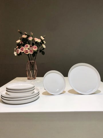 Farfurie Desert Casablanca Alb 20 cm (glazura din minerale)