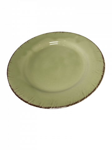 Farfurie Desert Glaze Verde-Lemon 20cm (glazurat manual) [1]