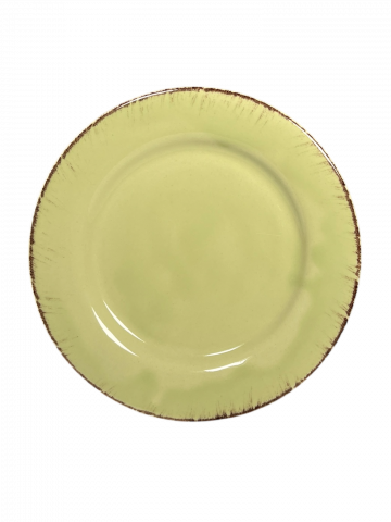 Farfurie Desert Glaze Verde-Lemon 20cm (glazurat manual) [7]