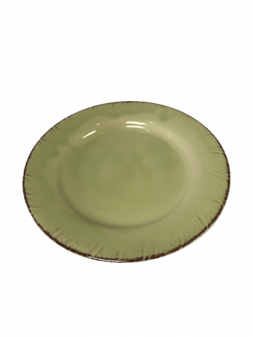 Farfurie Desert Glaze Verde-Lemon 20cm (glazurat manual) [6]