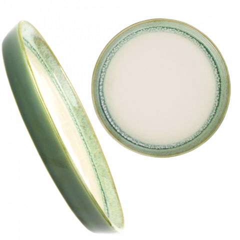 Farfurie Mare Infinity Green 25cm, Glazurare Manualã (Horeca Profesional) [2]