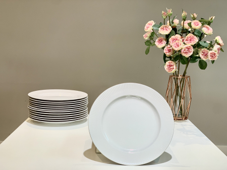 Farfurie Mare Întinsa Soleil Alb ( 27 cm diametru) [3]