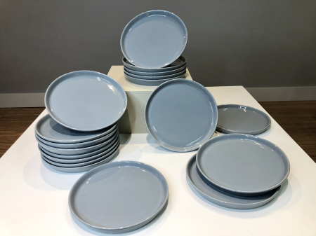 Farfurie Mare Nebula (Gri-Albastru 26cm) [4]