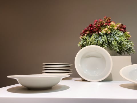 OUTLET -60% - Farfurie Paste Glaze Gri Antracit (26cm glazurat manual)
