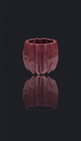 Vazã / Ghiveci Nabuco Vișiniu (Diametru 16cm înălțime 14cm) [1]