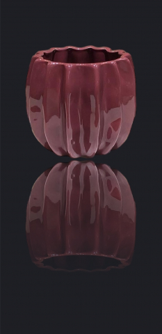 Vazã / Ghiveci Nabuco Vișiniu (Diametru 16cm înălțime 14cm) [0]