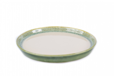 FABRICARE la COMANDĂ Colecții Veselă HORECA & B2B - SET 108 Farfurii Desert 20cm Infinity Green, Glazurare Manualã (Horeca Profesional)