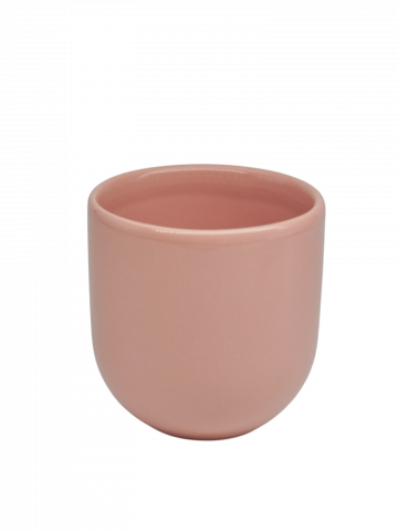 Căni & Cești - Pahar Cafea NOVUM Millennium Powder Pink 250 ml Gresie Ceramică Premium roz deschis espresso cappucino latte