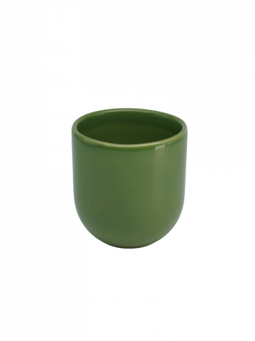 Pahar Cafea 250ml NOVUM Amazon Green Forest (Verde Închis) Gresie Ceramică Glazurată Manual