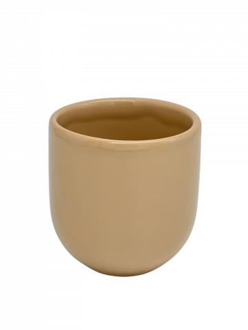 PAHAR CAFEA NOVUM BEJ DESCHIS (PANTONE Brazilian Sand, 250ML) GRESIE GLAZURATÃ MANUAL [1]