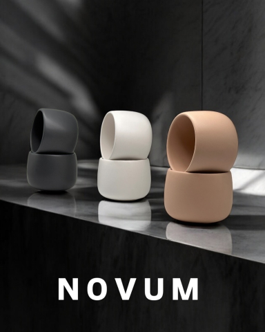 Pahar cafea NOVUM Milk Foam Cappucino 330ml Flat White, Latte (culoare Alb Mat Foam) [4]
