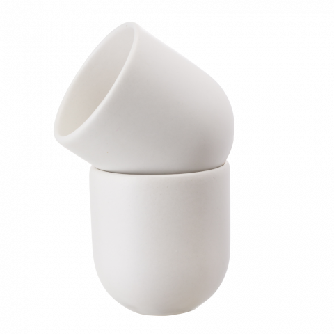 Pahar Cafea NOVUM Milk Foam ALB MAT 250ml (espresso lung, espresso cu lapte, cappuccino) [2]