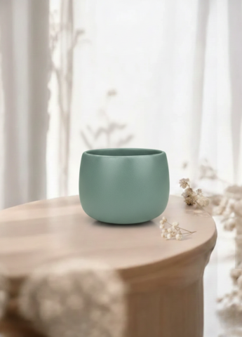 Pahar cafea NOVUM Mint Green Cappucino 330ml Flat White, Latte