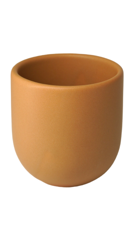 Pahar Cafea Novum (Ocru Galben Pal, 250ml) Gresie Glazuratã Manual