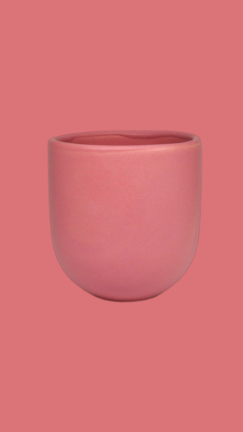 Pahar Cafea Novum Roz (Pantone Coral Pink , 250ml) Gresie Glazuratã Manual [2]