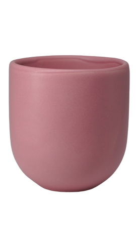 Căni & Cești - Pahar Cafea Novum Roz (Pantone Coral Pink , 250ml) Gresie Glazuratã Manual