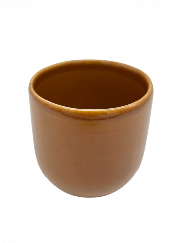 Pahar Cafea Novum Maro Teracotă  (Pantone Brown Leather, 250ml) Gresie Glazuratã Manual [2]