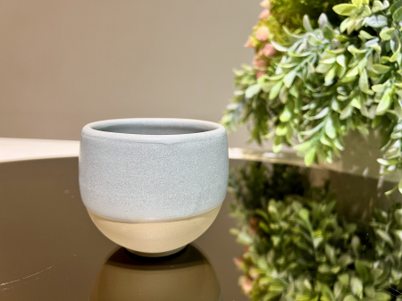 Pahar Ceramica Heritage Gri (Glazurat Manual) 300ml [6]