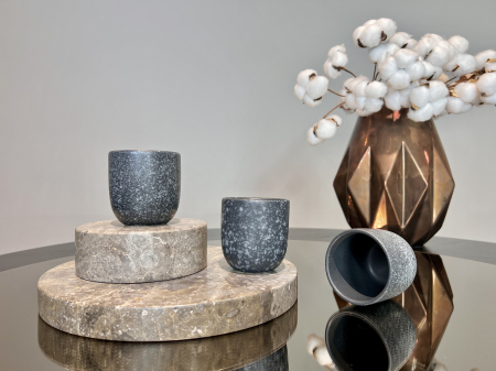 Pahar Ceramica Senso Novum (Granit-Negru, Mat, 150ml) Gresie Glazuratã Manual [0]