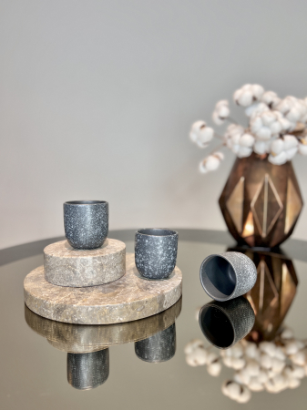 Pahar Ceramica Senso Novum (Granit-Negru, Mat, 150ml) Gresie Glazuratã Manual [3]