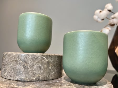 Pahar Ceramica Senso Novum (Verde Menta Pudrat-Mat, 250ml) Gresie Glazuratã Manual [2]