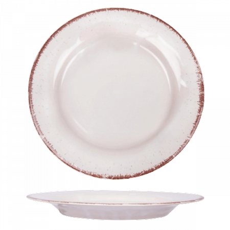 OUTLET -60% - Platou Glaze Alb-Lapte 30cm