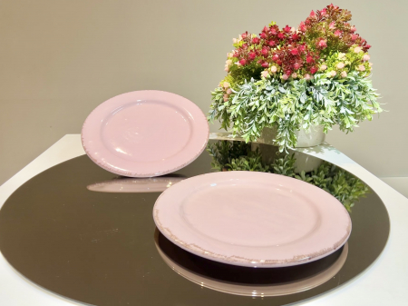 Platou Glaze Roz-Pal 30cm (glazura scurgere, lac ceramic protector) [3]