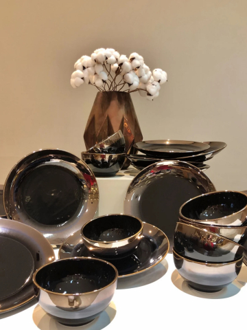 Farfurii - Set Veselă Agora, 192 Piese,  pentru Evenimente, HoReCa, ceramică premium