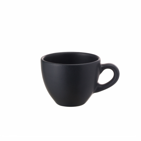 Set 200 Cesti + 200 Farfurii Cafea Vulcano (100 Cescã Espresso 70ml, 100 Ceașcă Cappuccino 200ml, 200 Farfurii ) Negru Mat Carbon [9]