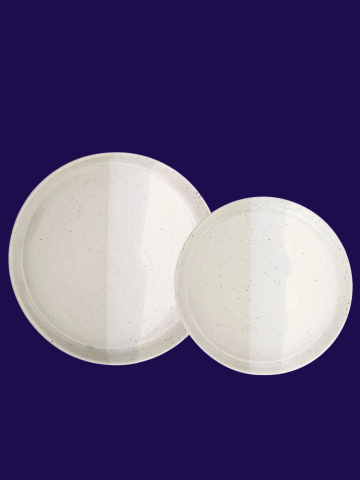 Set 2 Farfurii Artizan GRI Arhitect ( 1 Farfurie 25 cm 1 Farfurie 20 cm )