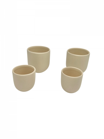 Set 2 Pahare Cafea Novum Margo Vanilie (1 pahar 80ml, 1 pahar 250ml) [1]