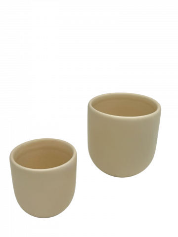 Set 2 Pahare Cafea Novum Margo Vanilie (1 pahar 80ml, 1 pahar 250ml) [9]