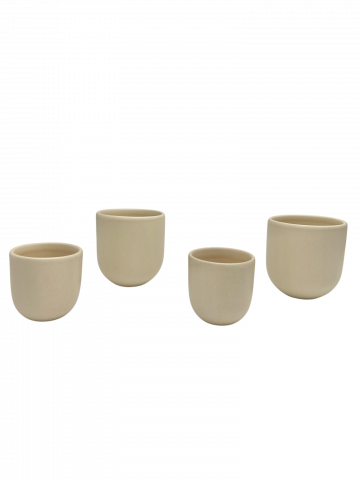 Set 2 Pahare Cafea Novum Margo Vanilie (1 pahar 80ml, 1 pahar 250ml) [5]