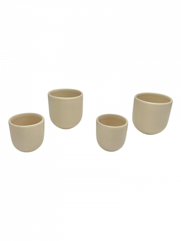 Set 2 Pahare Cafea Novum Margo Vanilie (1 pahar 80ml, 1 pahar 250ml) [6]