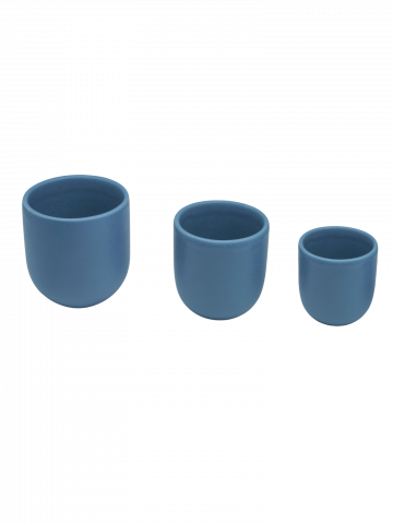Set Pahare Cafea NOVUM Velaris Blue Moon – 3 Dimensiuni – Ceramică Mată Albastru Deschis [6]