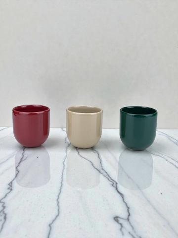 Set 3 Pahare Craciun, Novum, 250ml, Gresie Ceramică Glazurată Manual [2]